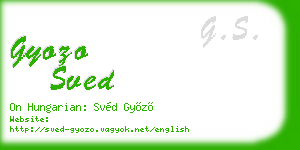 gyozo sved business card