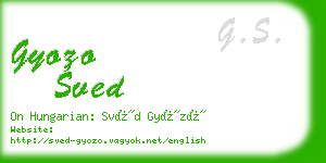 gyozo sved business card